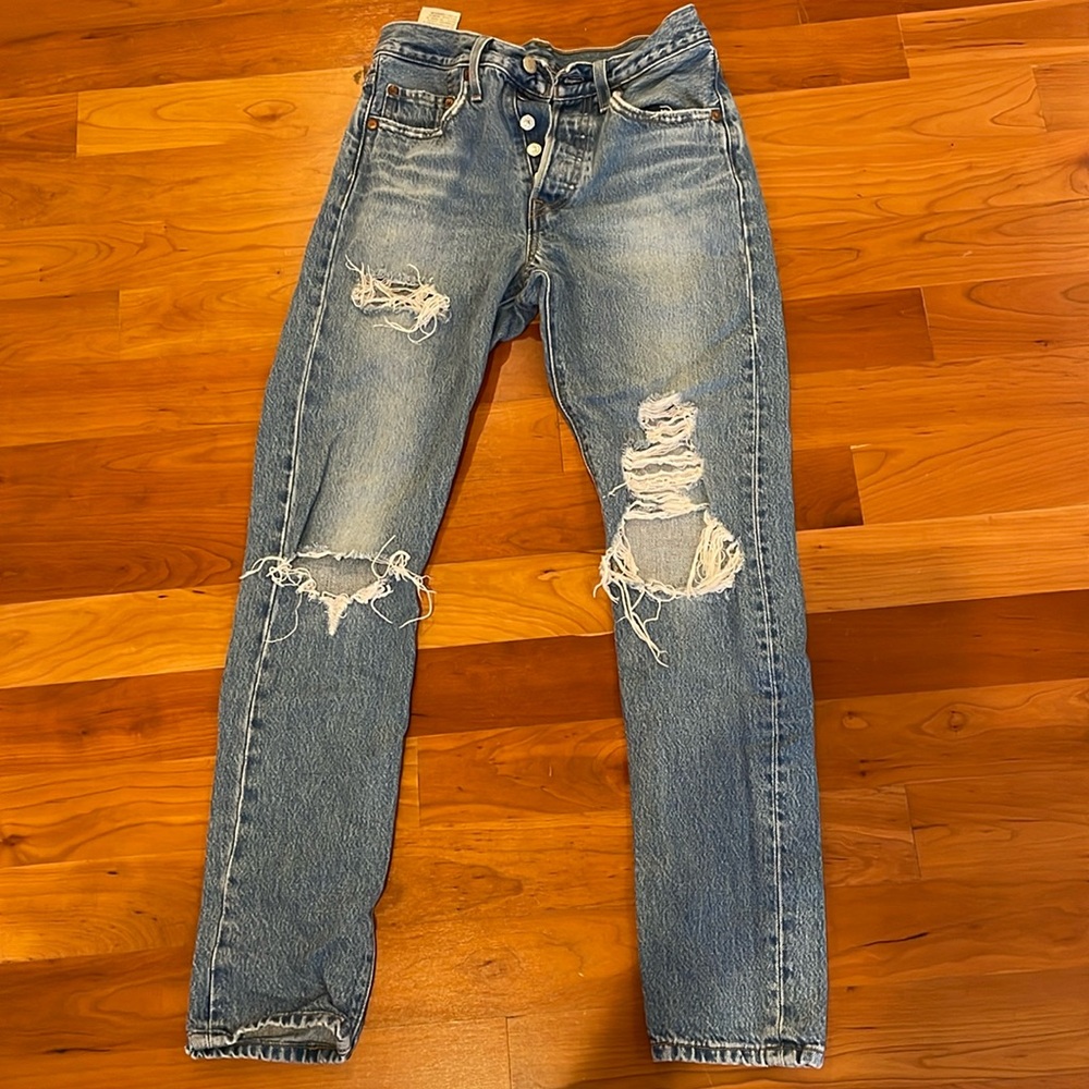 Levi’s Premium 501 ripped jeans